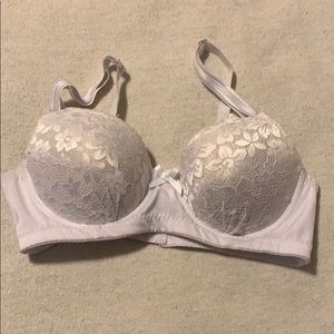 White lace bra
